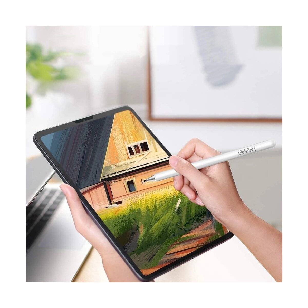 Joyroom-Stylus Eingabestift für Tablet-Telefon Weiß (JR-BP560) mit austauschbare Spitzen