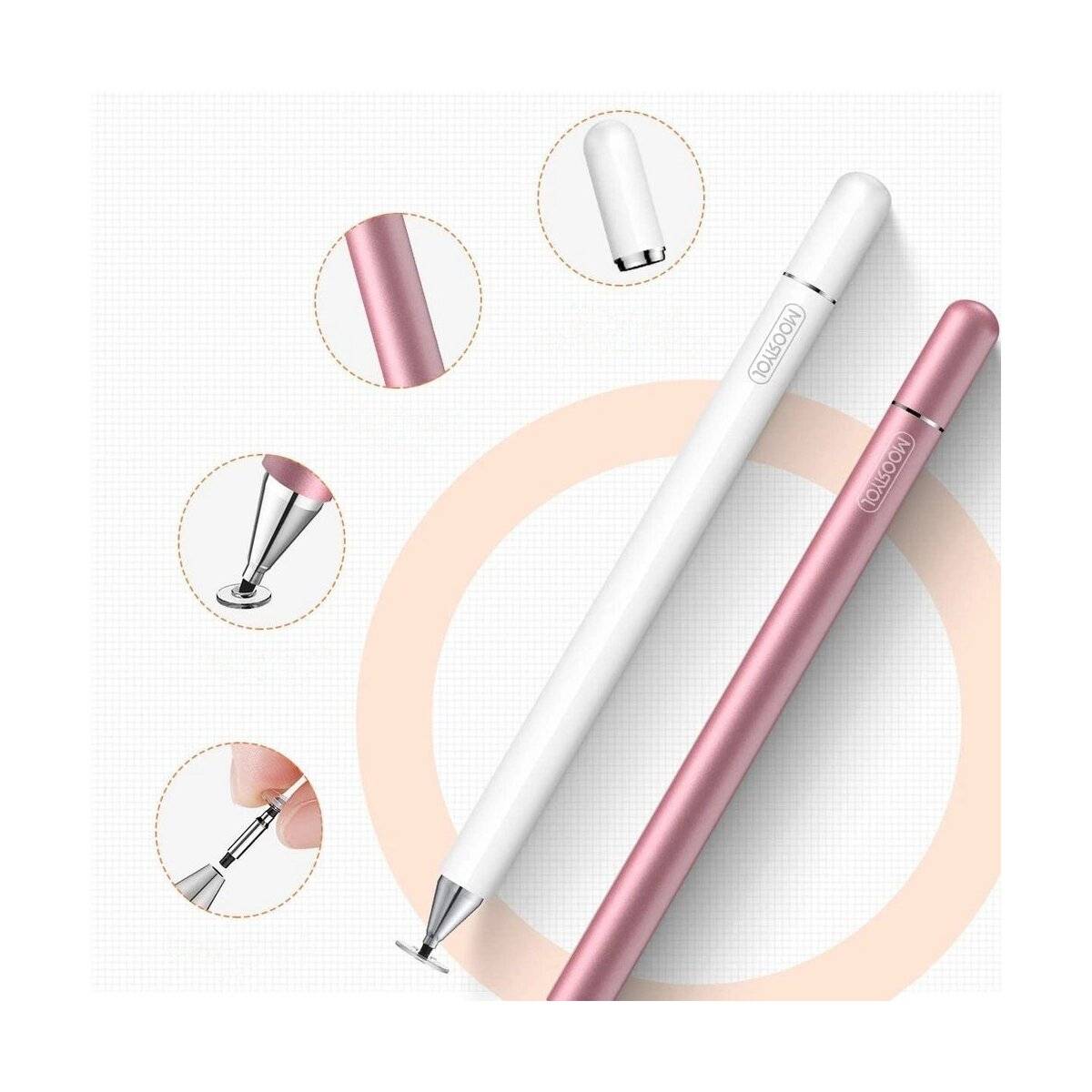 Joyroom-Stylus Eingabestift für Tablet-Telefon Weiß (JR-BP560) mit austauschbare Spitzen