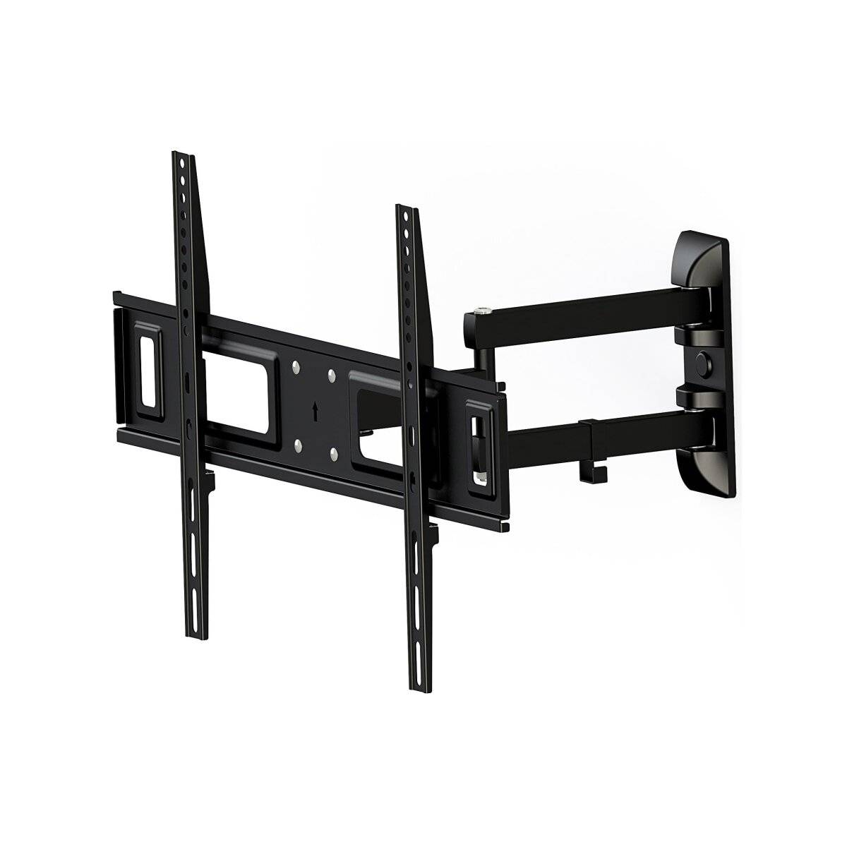 TV Wandhalterung bis zu 85" | Ausziehbar, 180° Schwenkbar und Neigbar | Befestigungsmaterial, Kabelführung und Wasserwaage Inklusive | 7 bis 41 cm