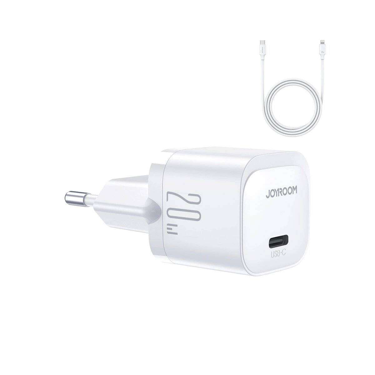 Wandladegerät - USB C 20W PD Mini-Ladegerät mit USB-C-Kabel kompatibel mit iPhone Ladegerät