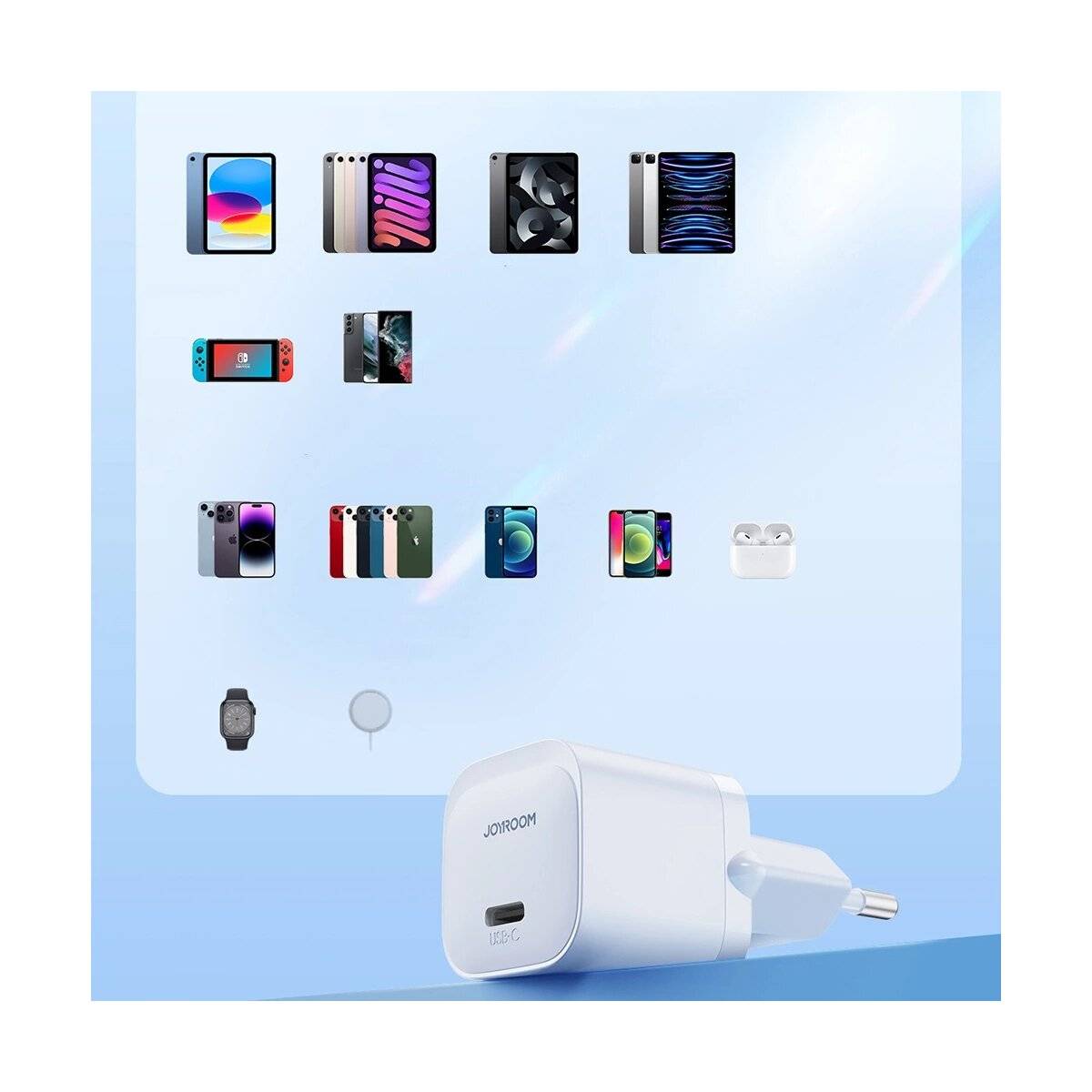 Wandladegerät ohne Kabel - USB C 20W PD Joyroom JR-TCF02 Mini-Ladegerät