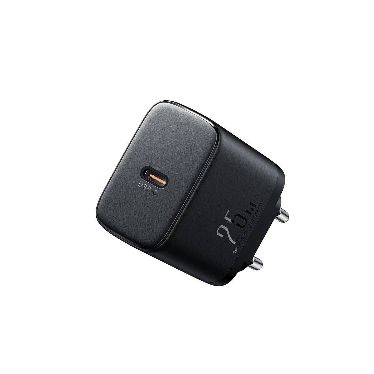JR-TCF11 Schnellladegerät mit einer Leistung von bis zu 25 W + USB-C / USB-C-Kabel 1 m Schwarz