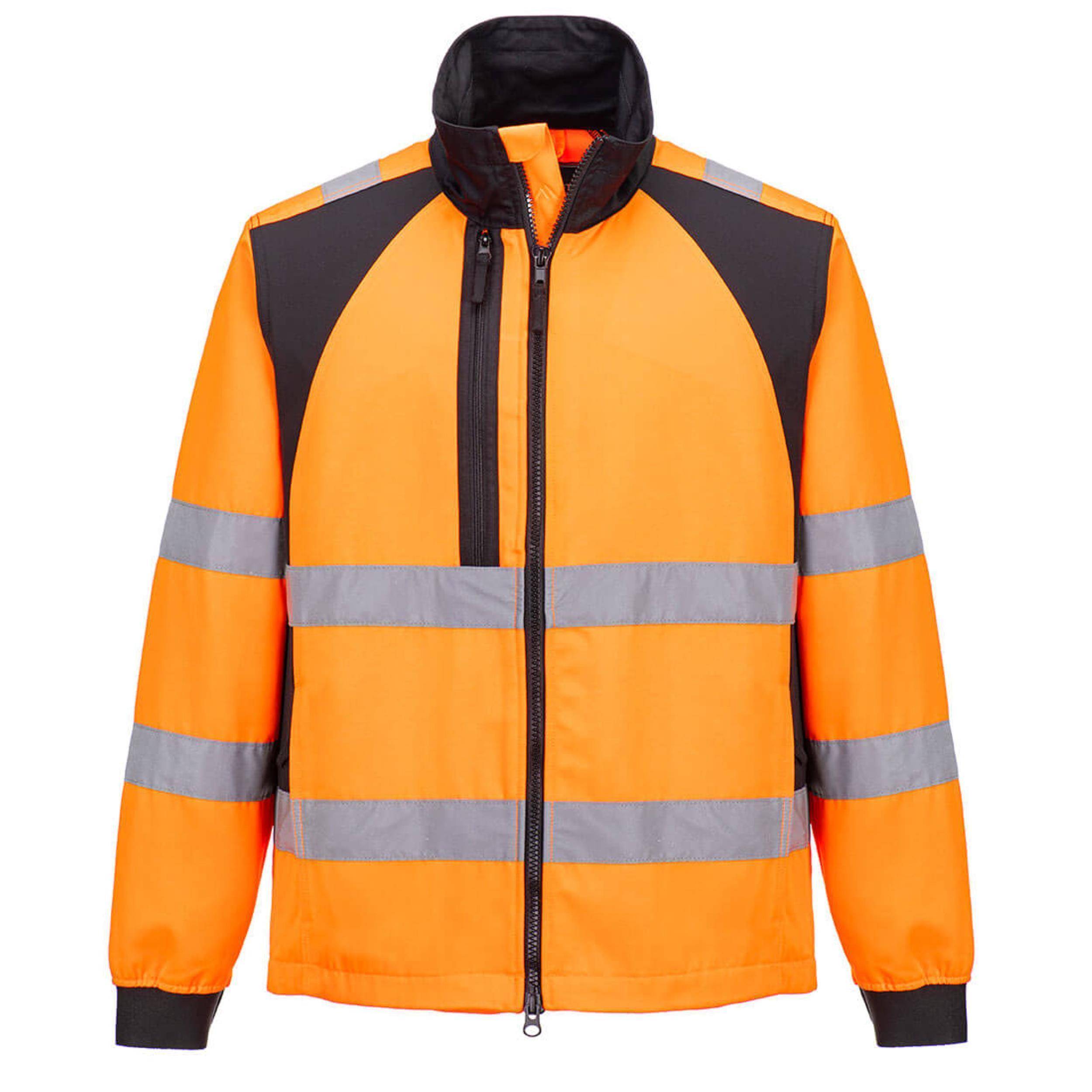 Portwest® WX2 CD861 Eco Warnschutz Arbeitsjacke EN ISO 20471 Größe: 4XL Orange/Schwarz