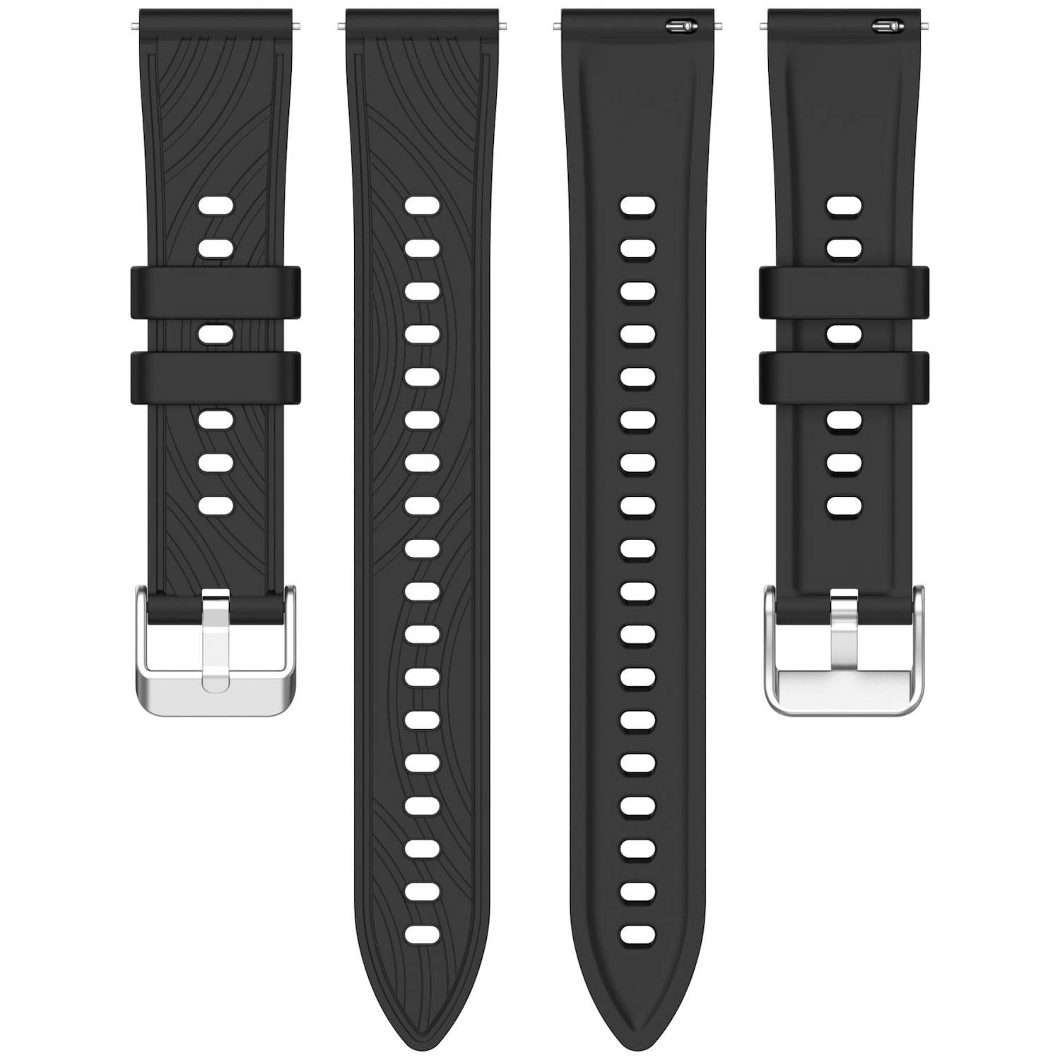 Für Xiaomi Redmi Watch 5 Active Streifenstruktur 22mm Silikon Design Ersatz Armband Hellgrün