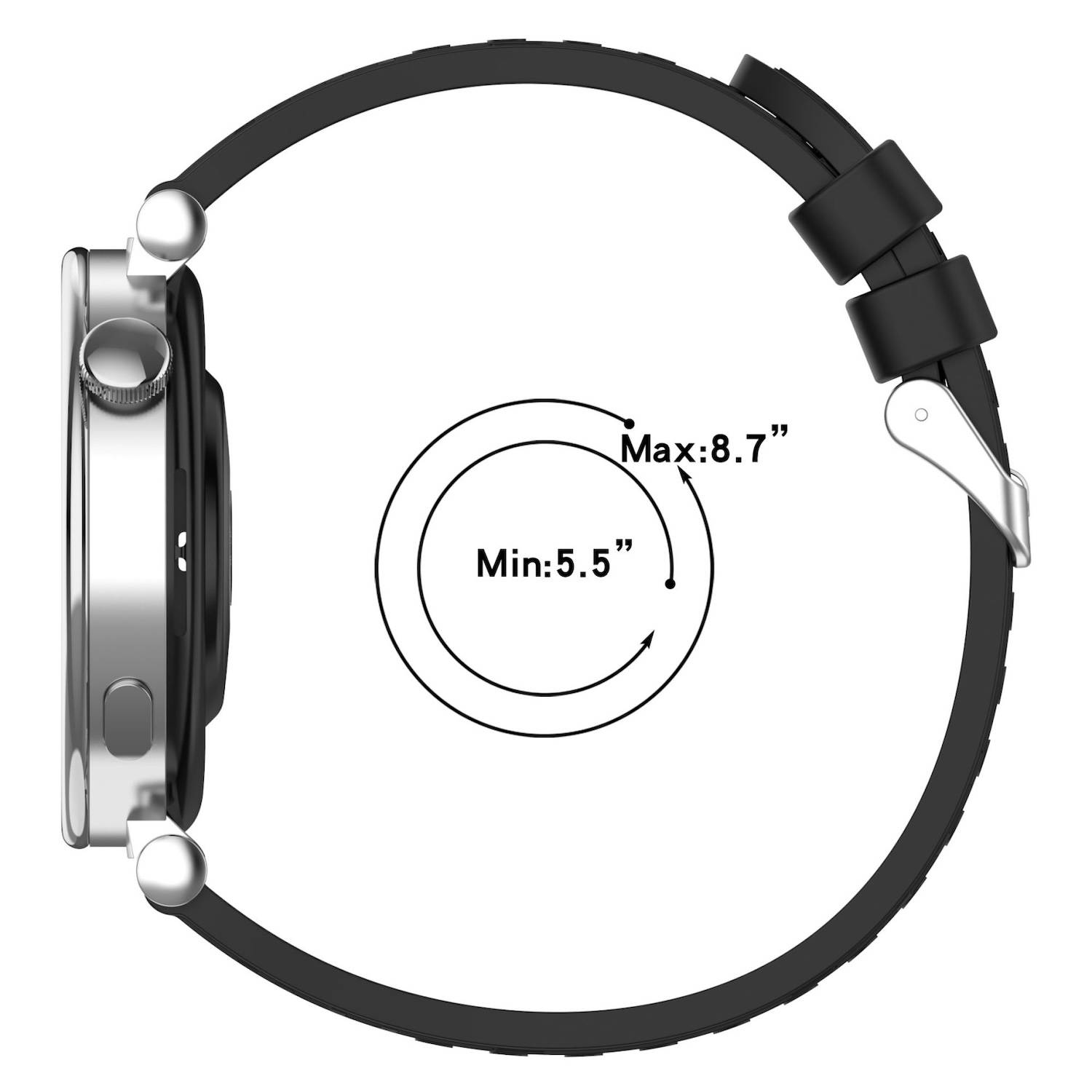 Für Xiaomi Redmi Watch 5 Active Streifenstruktur 22mm Silikon Design Ersatz Armband Lila