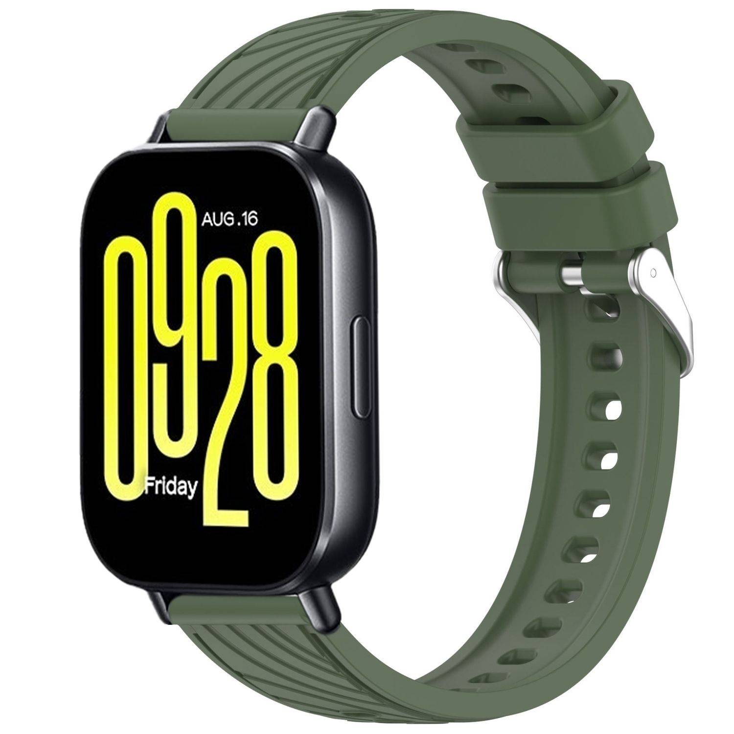 Für Xiaomi Redmi Watch 5 Active Design Silikon Armband Dunkelgrün