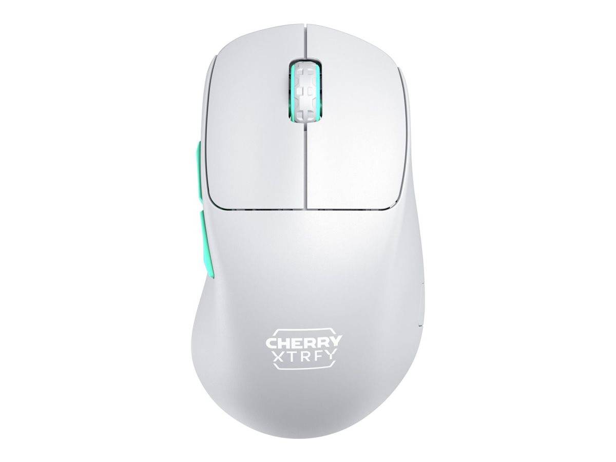 CHERRY Xtrfy M64 - Maus - ergonomisch - optisch - 5 Tasten - kabellos - 2.4 GHz - kabelloser Empfänger (USB)