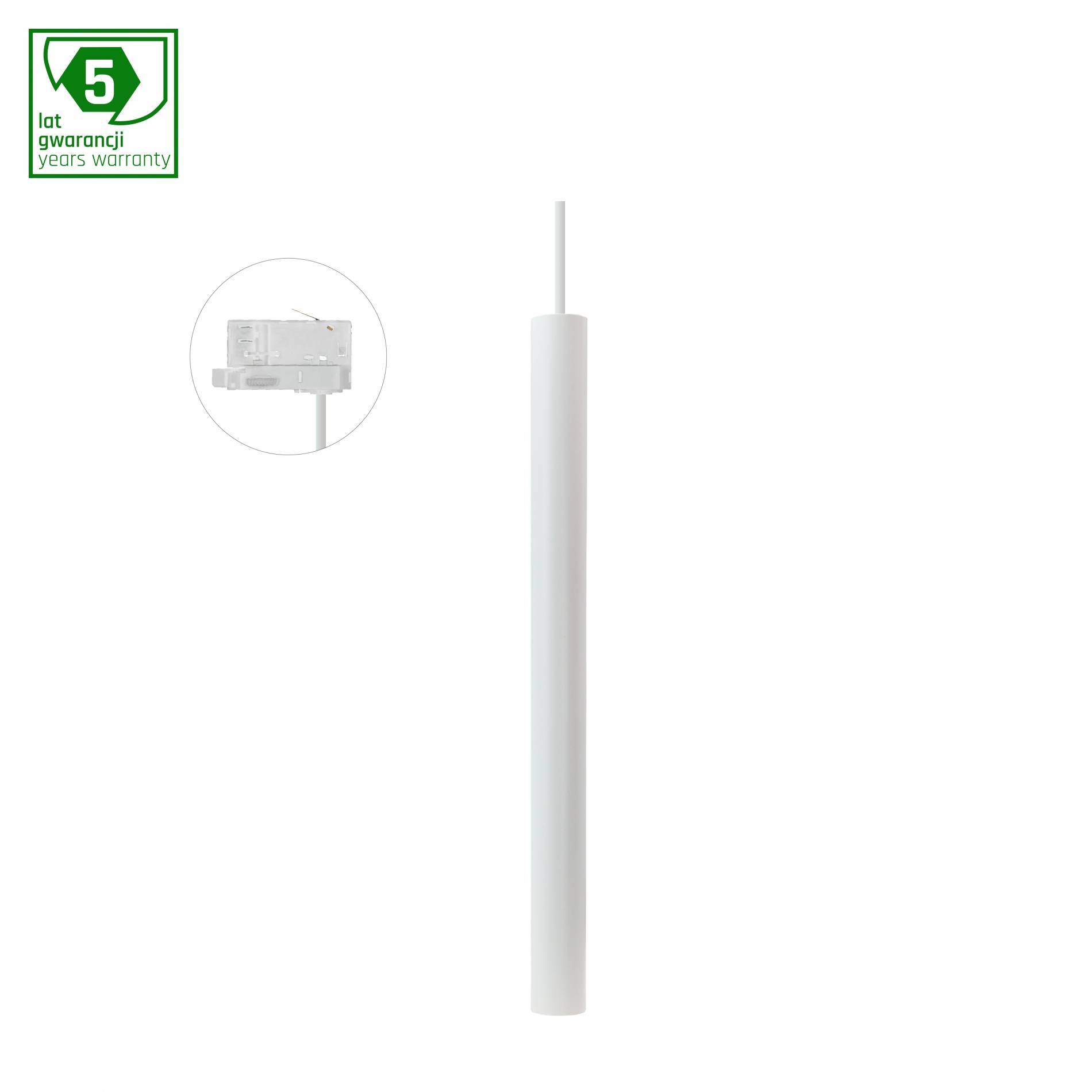 Spectrum LED 3-Phasen Stromschienenstrahler Chloe GU10 MR11 Spot Pendelleuchte IP20 max. 25W weiß kürzbar verstellbar