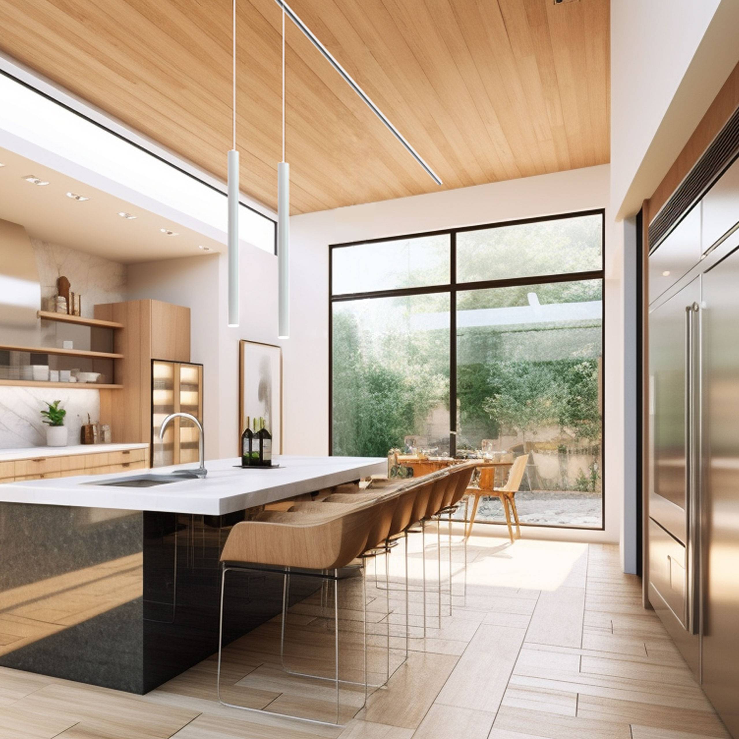 Spectrum LED 3-Phasen Stromschienenstrahler Chloe GU10 MR11 Spot Pendelleuchte IP20 max. 25W weiß kürzbar verstellbar