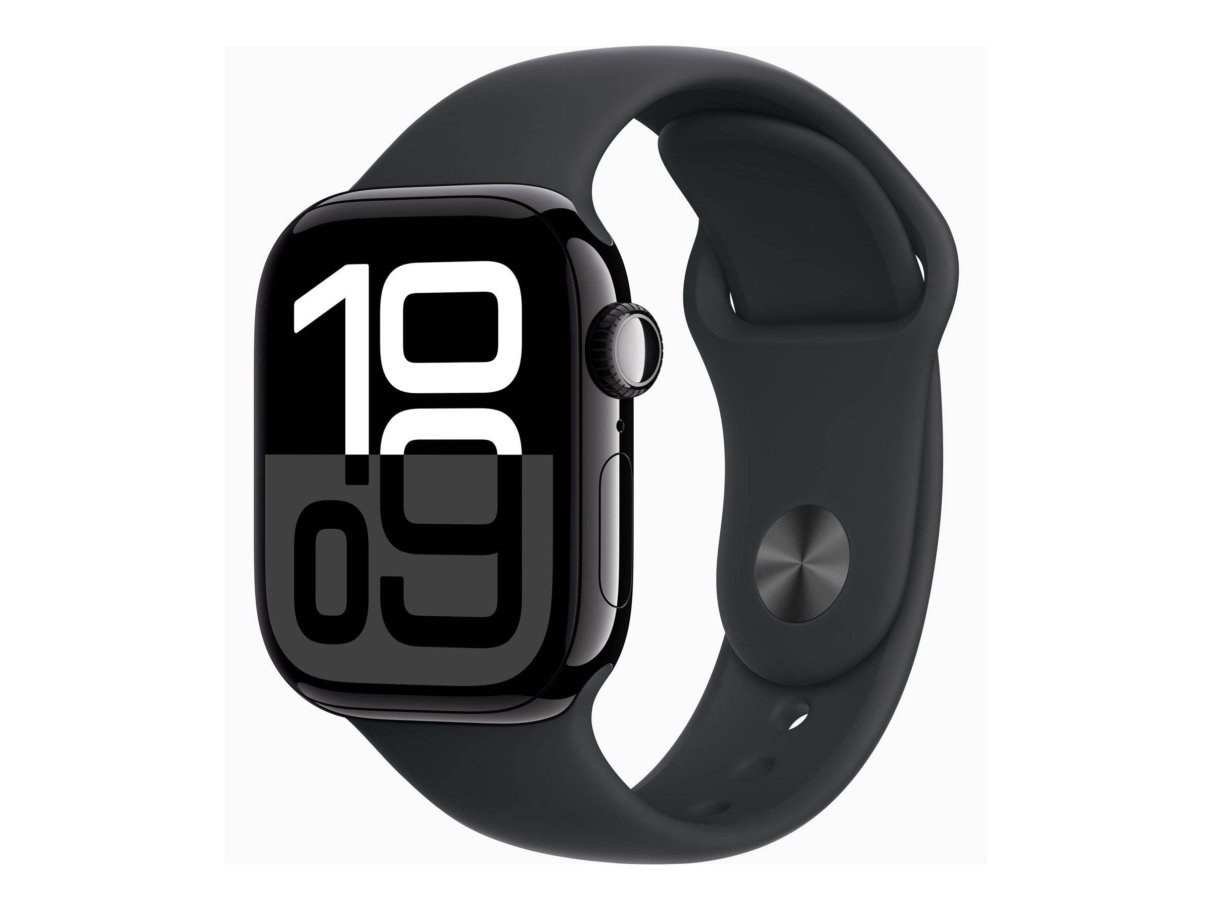 APPLE Watch Series 10 GPS 42mm Jet Black Aluminium Case with Black Sport Band - S/M