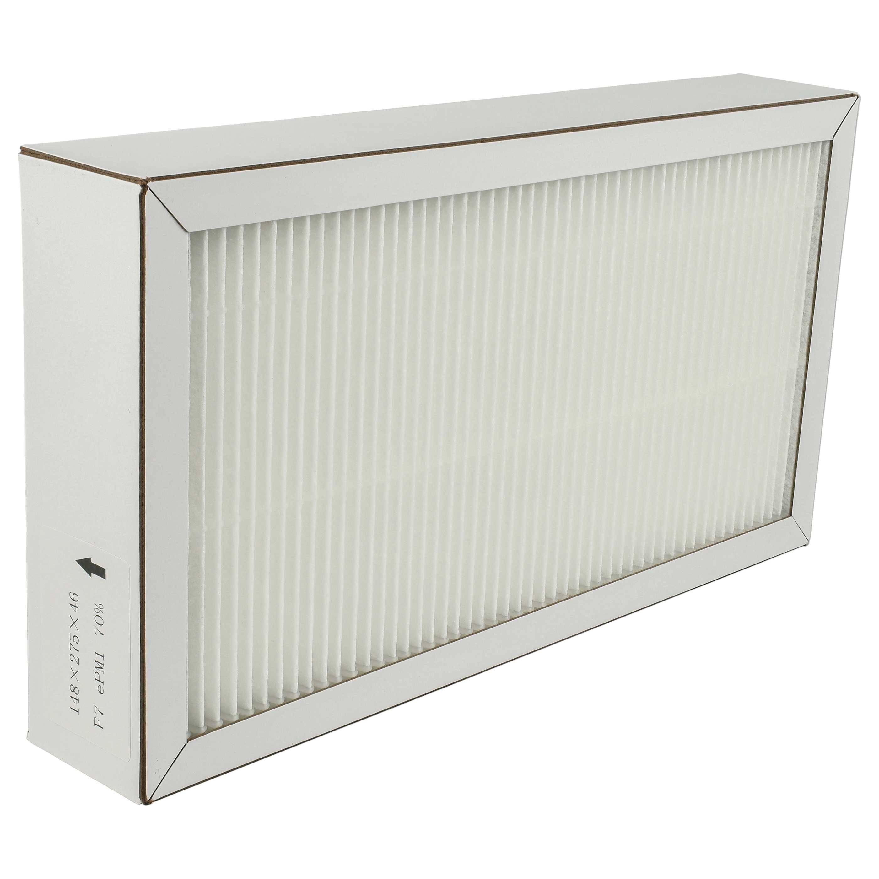 vhbw Luftfilter F7 Ersatz für Pluggit APFG4F7-190 für Lüfter, Badlüfter, Ventilator, Lüftungsgerät - Weiß