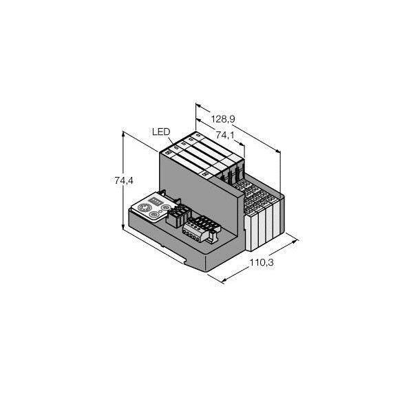 Turck Set f. einf. I/O-Kommunik. TI-BL20-DN-S-8