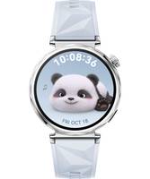 Huawei Watch GT 5 - 41 mm - Edelstahl - intelligente Uhr mit Riemen - Flouroelastomer - Blau - Handgelenkgröße: 120-190