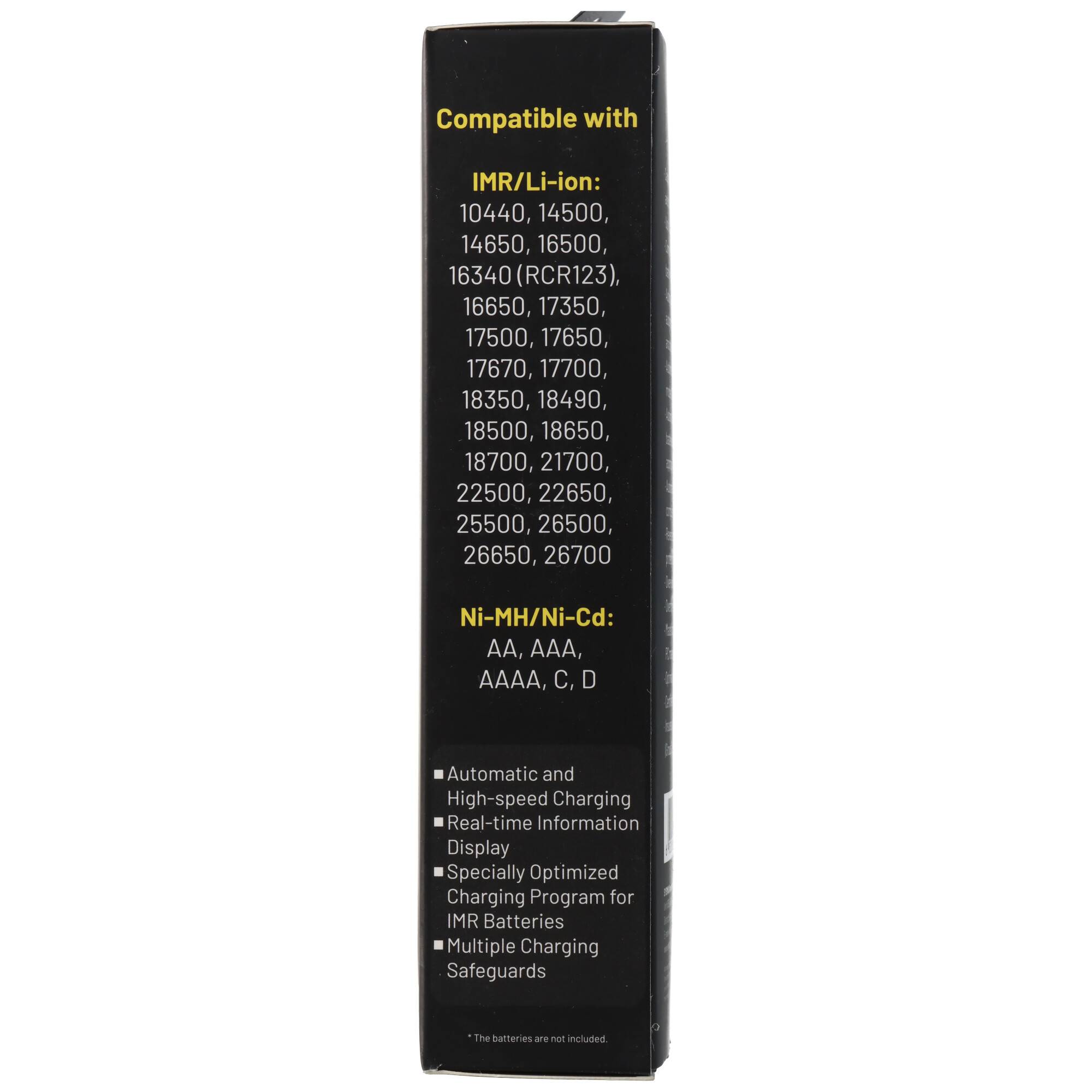 Nitecore Ladegerät CI2, intelligentes 2fach Schnell-Ladegerät mit USB-C Ladeport, lädt Li-Ion, NiMH und NiCd Akkus