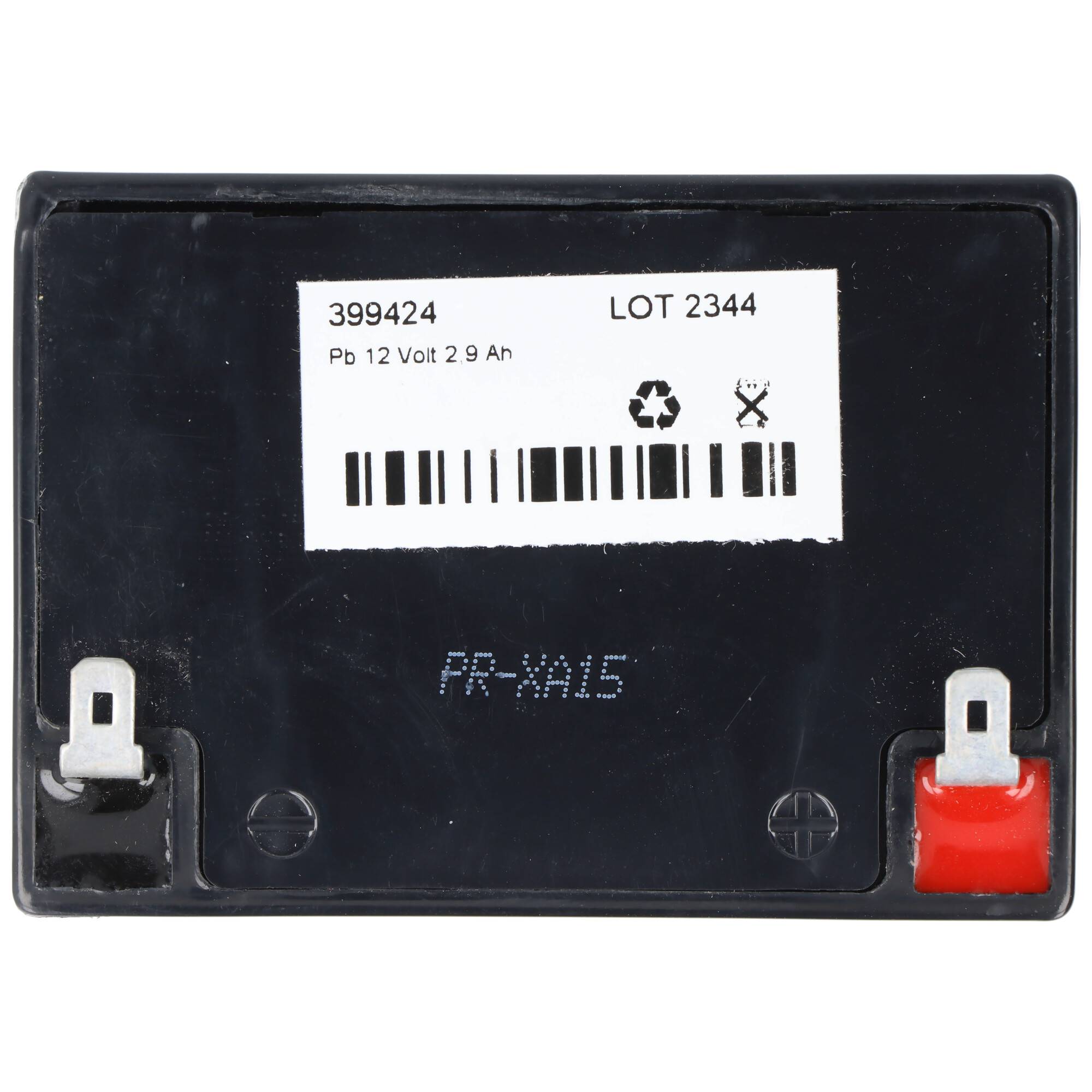 PBQ Blei Akku 2,9-12, 12 Volt 2,9Ah, mit 4,8mm Faston Steckkontakten