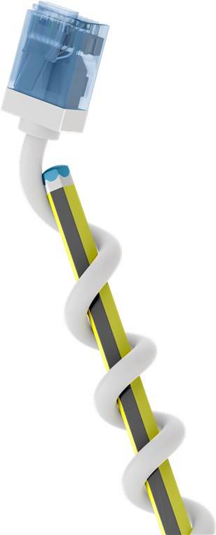 Goobay Ultraflexibles CAT 6A Patchkabel, slim, U/UTP, weiß