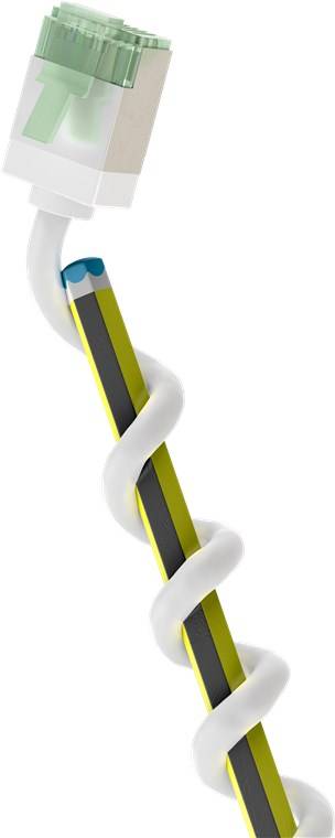 Goobay Ultraflexibles CAT 8.1 Patchkabel, slim, U/FTP, weiß