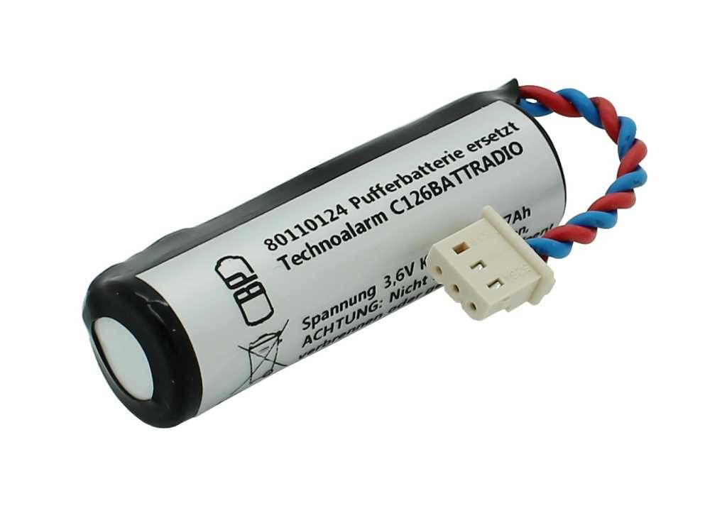 Pufferbatterie LiSoCl2 3,6V 2,7Ah ersetzt Technoalarm C126BATTRADIO