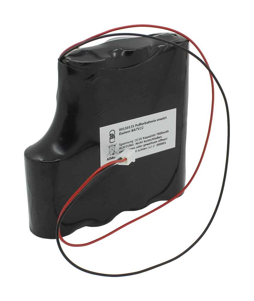 Pufferbatterie AlMn 10,5V 7,8Ah ersetzt Daitem BATV22
