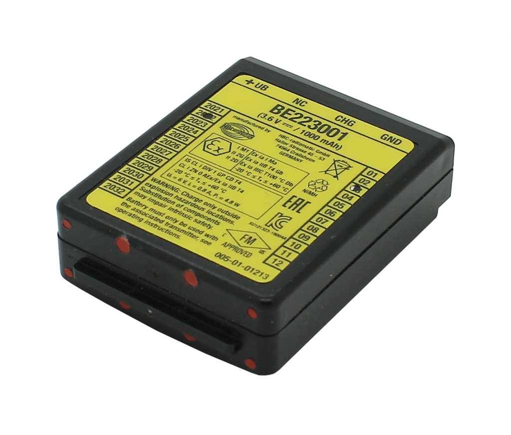 Original-Kranakku ATEX NiMH 3,6V 1000mAh HBC BE223001