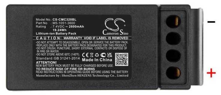 Kranakku LiIon 7,4V 2600mAh ersetzt Cavotec M5-1051-3600