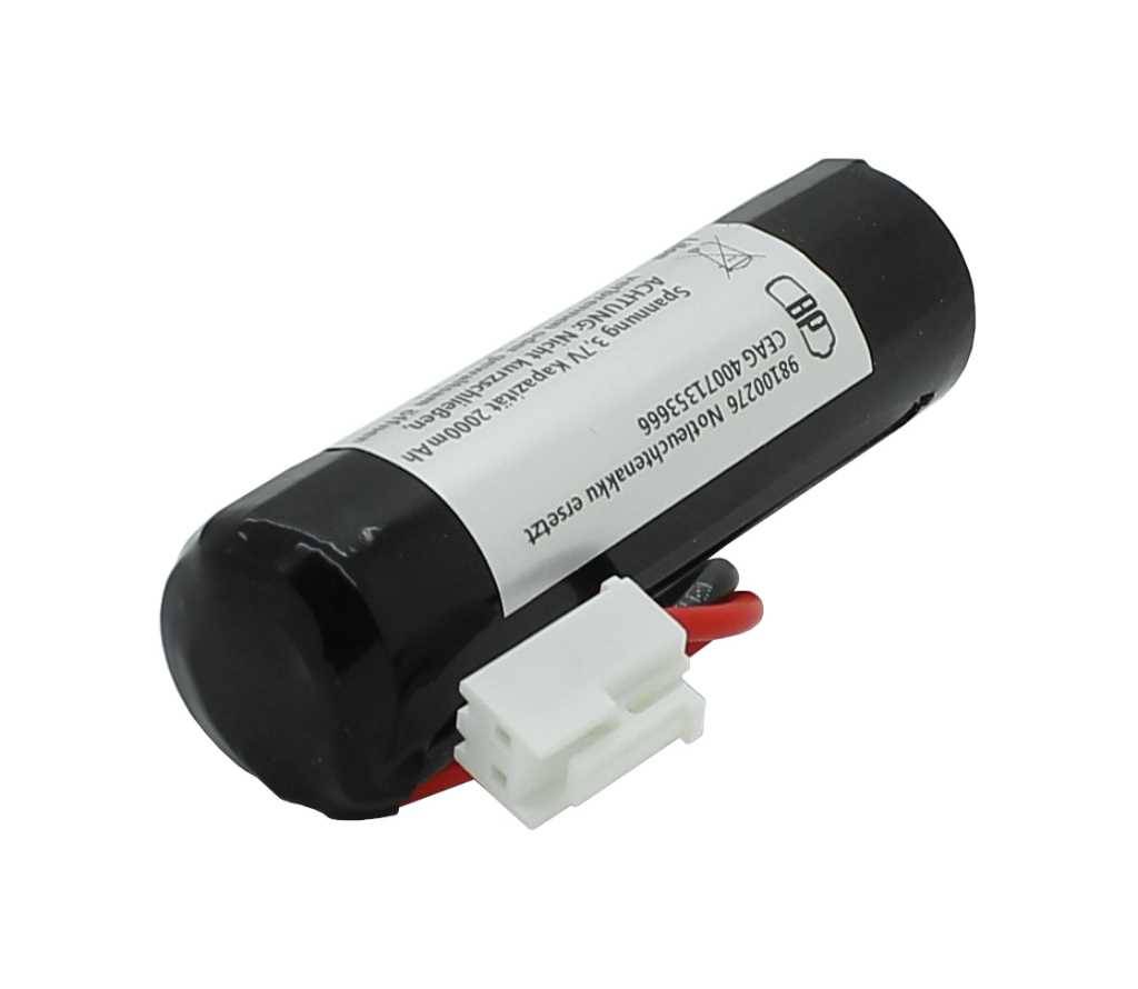 Notleuchtenakku LiIon 3,7V 2000mAh ersetzt CEAG 40071353666