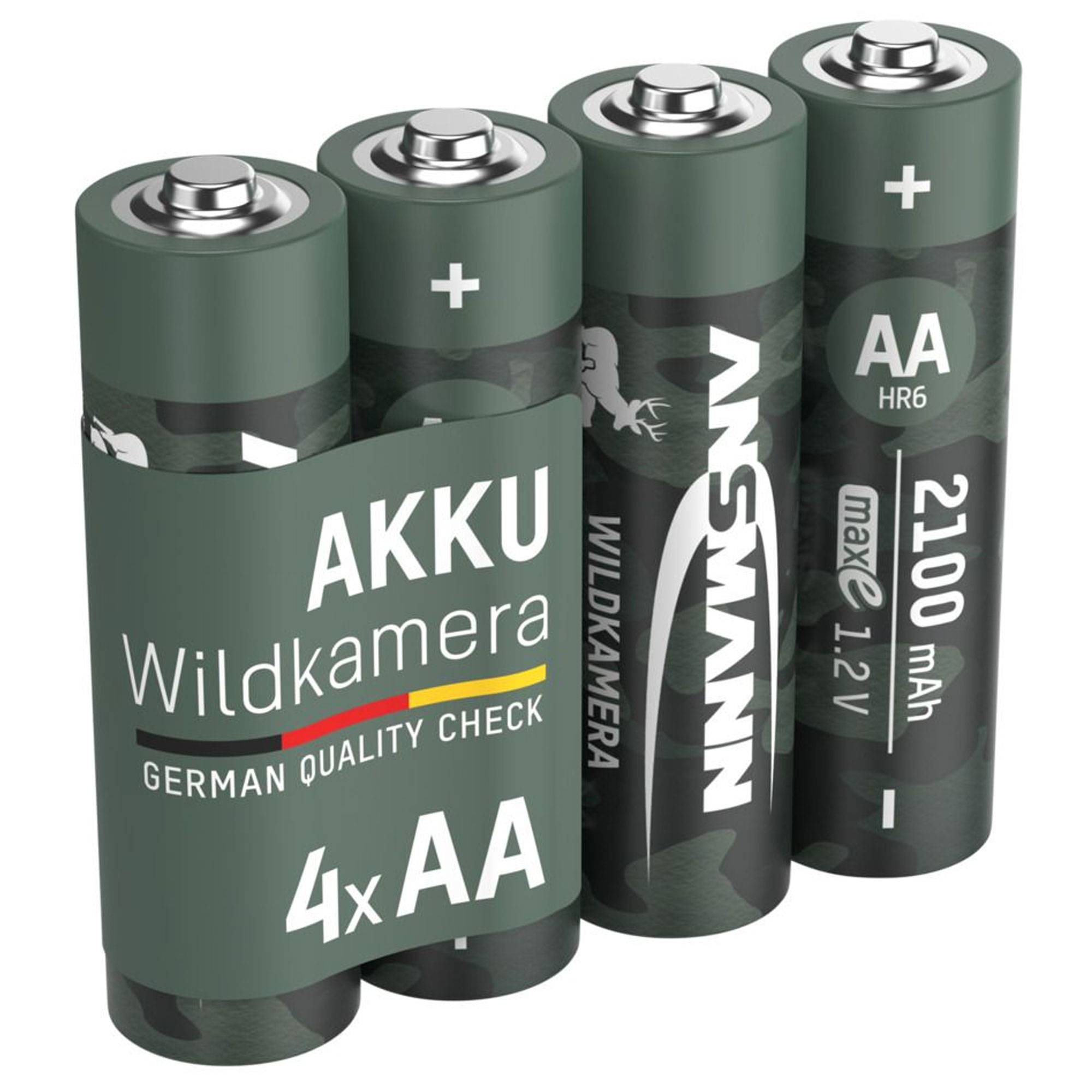 Wildtier, Wildkamera NiMH Akku Mignon AA 2100 mAh maxE 4er Stück