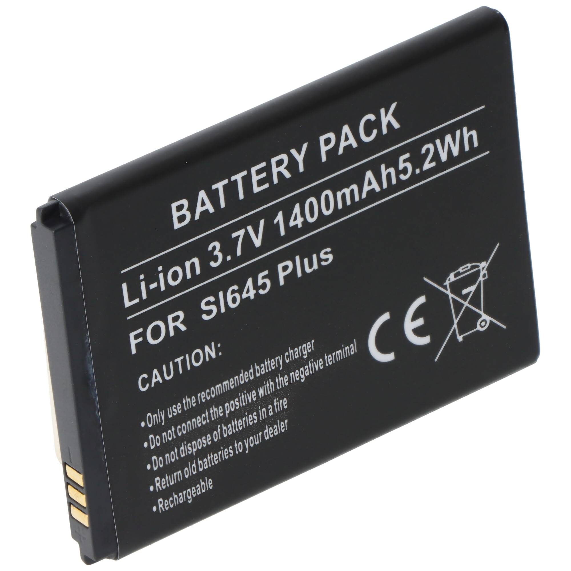 Akku kompatibel Bea-Fon SL645/SL645Plus Akku, Li-ion, 3,7V, 1400mAh, 5,2Wh, ICP5/44/55