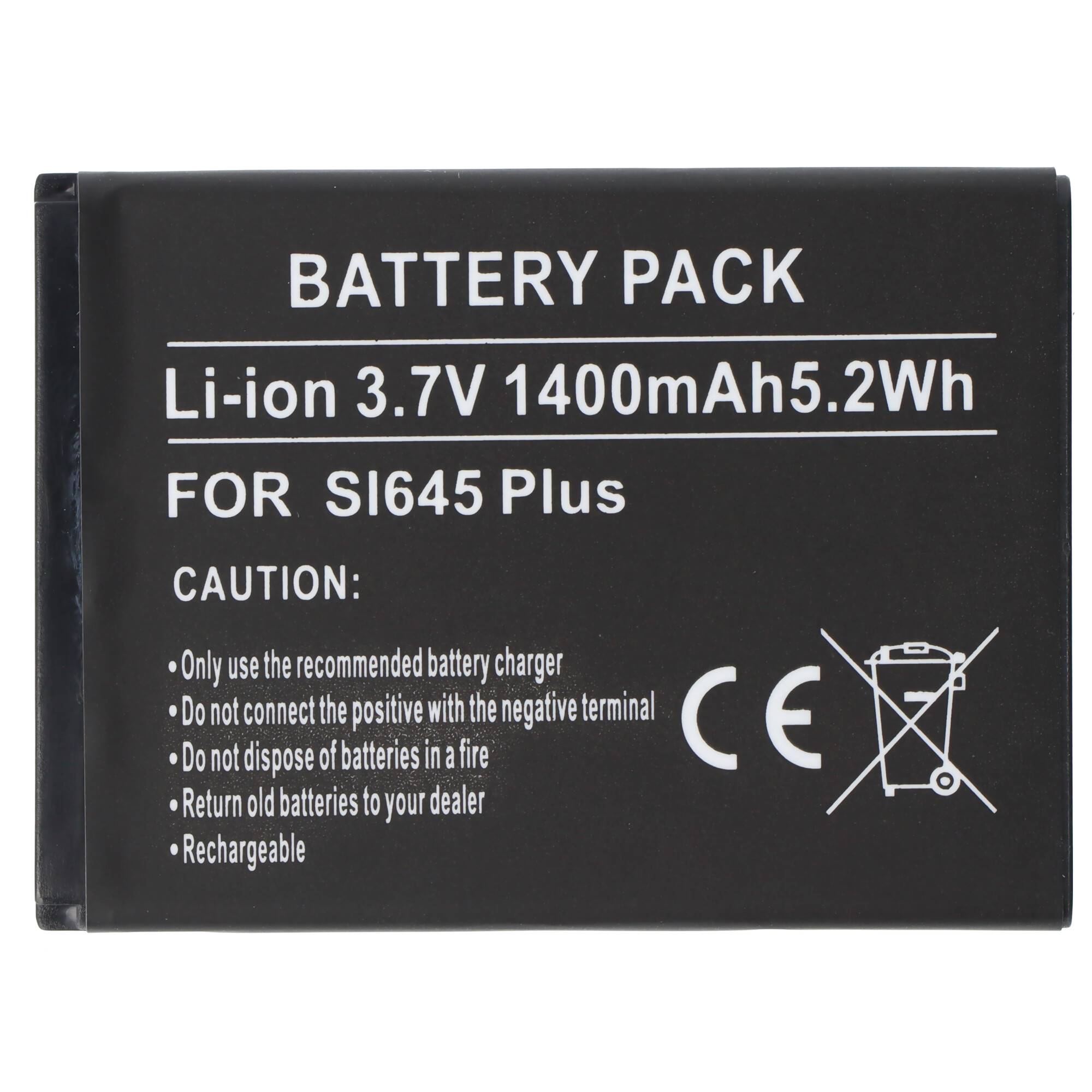 Akku kompatibel Bea-Fon SL645/SL645Plus Akku, Li-ion, 3,7V, 1400mAh, 5,2Wh, ICP5/44/55