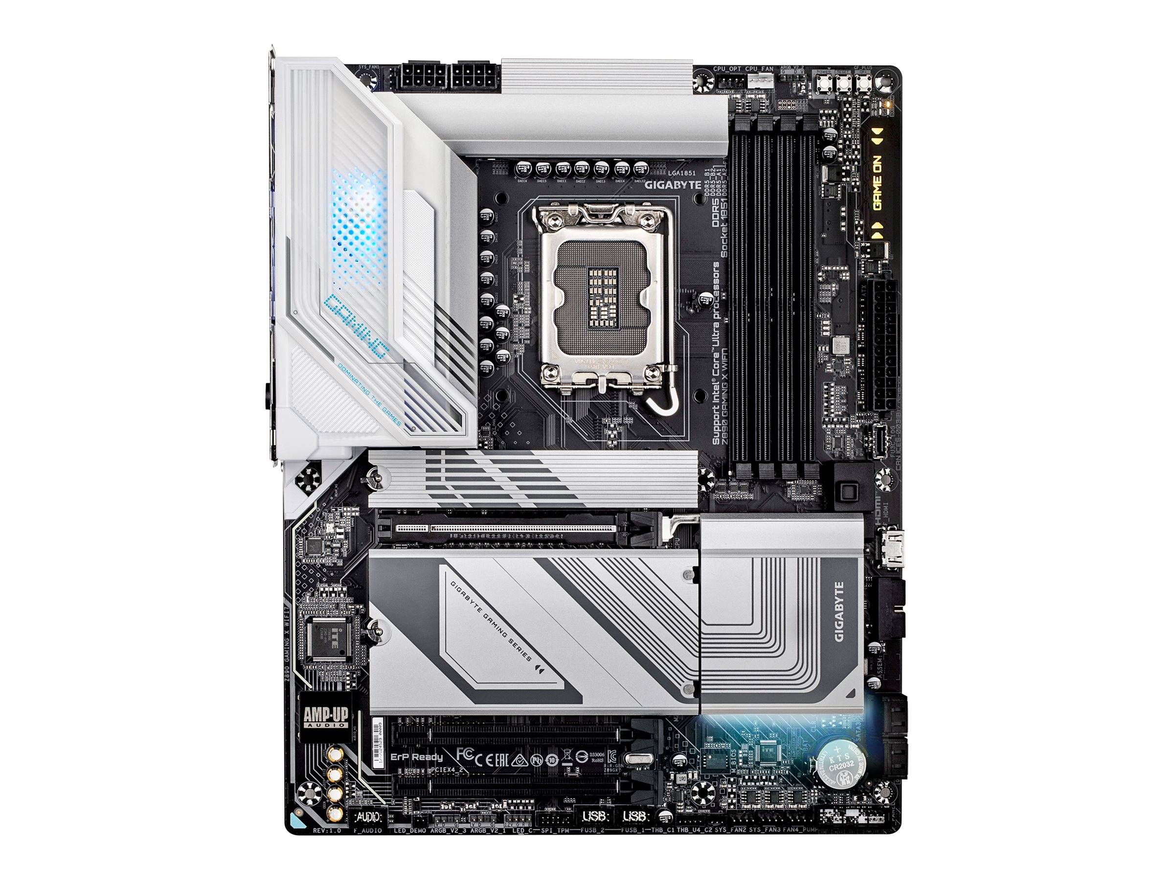Gigabyte Z890 GAMING X WIFI7 - Motherboard - ATX - LGA1851-Sockel - Z890 Chipsatz - USB4, USB-C 3.2 Gen2, USB 3.2 Gen 2,