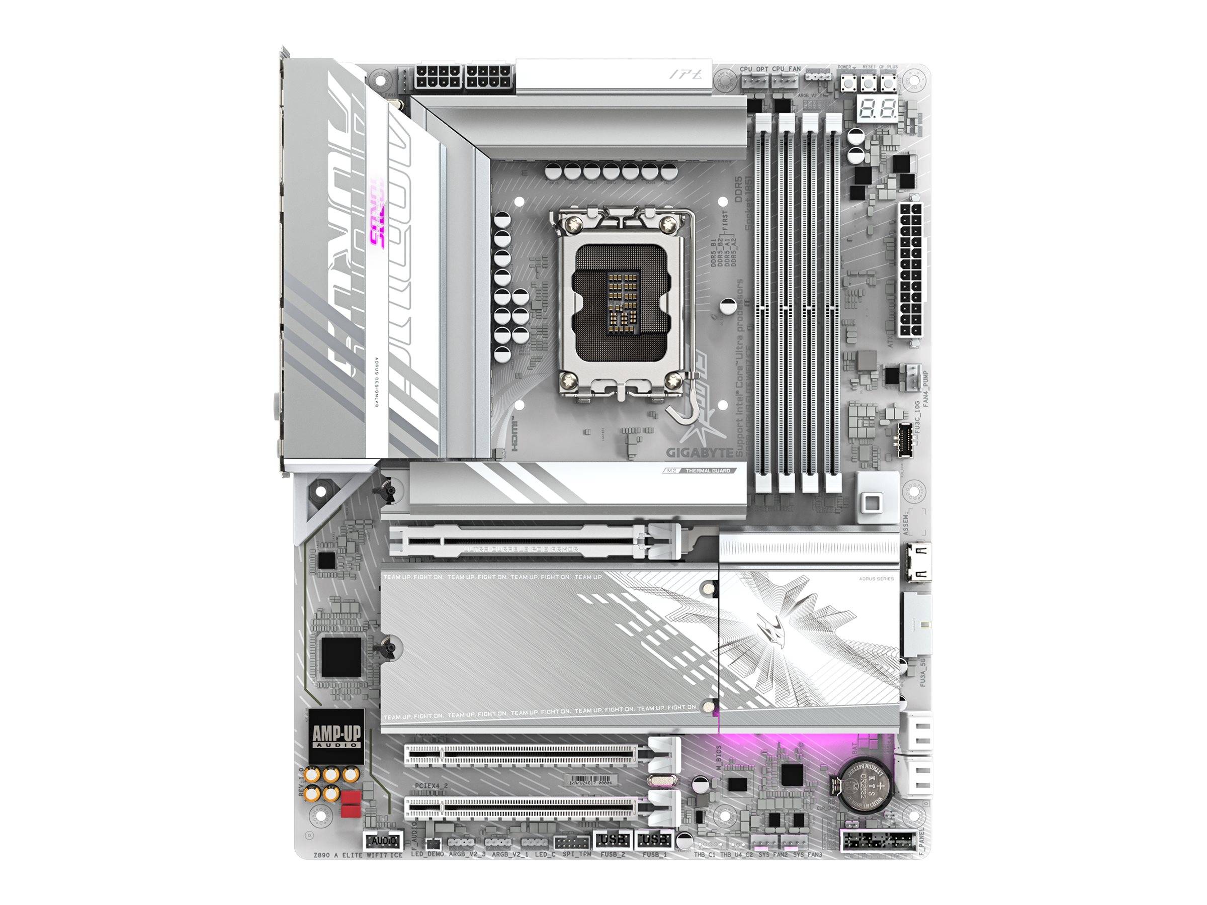 Gigabyte AORUS Z890 ELITE WIFI7 ICE - Motherboard - ATX - LGA1851-Sockel - Z890 Chipsatz - USB4, USB-C 3.2 Gen 2x2, USB 3.2 Gen 1, USB 3.2 Gen 2