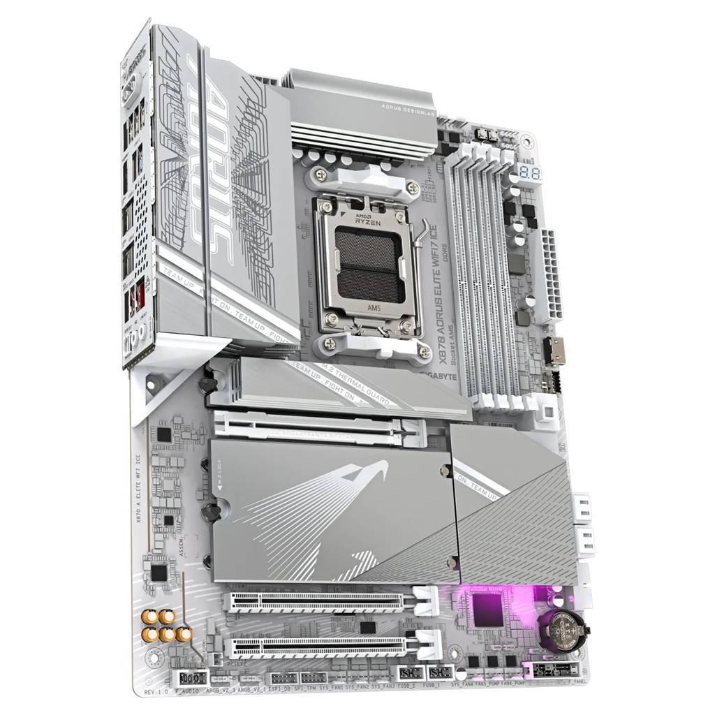 Gigabyte AORUS Z890 ELITE WIFI7 ICE - Motherboard - ATX - LGA1851-Sockel - Z890 Chipsatz - USB4, USB-C 3.2 Gen 2x2, USB 3.2 Gen 1, USB 3.2 Gen 2