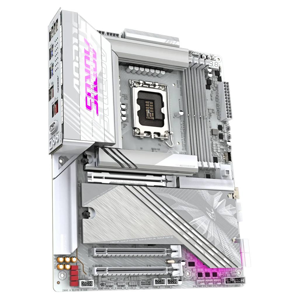 GIGABYTE - AORUS Z890 ELITE X ICE - Motherboard - ATX - LGA1851-Sockel - Z890 Chipsatz - USB4, USB-C 3.2 Gen 2x2, USB 3.