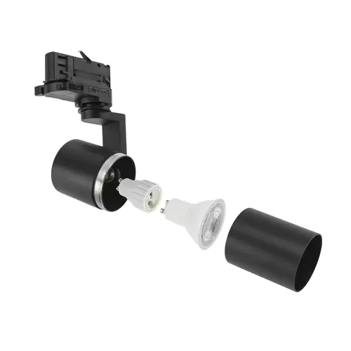 Spectrum LED 3-Phasen Stromschienenstrahler MADARA MINI II GU10 Spot IP20 max. 50W schwarz verstellbar Spectrum LED 3-Phasen Stromschienenstrahler MADARA MINI II GU10 Spot IP20 max. 50W schwarz verstellbar