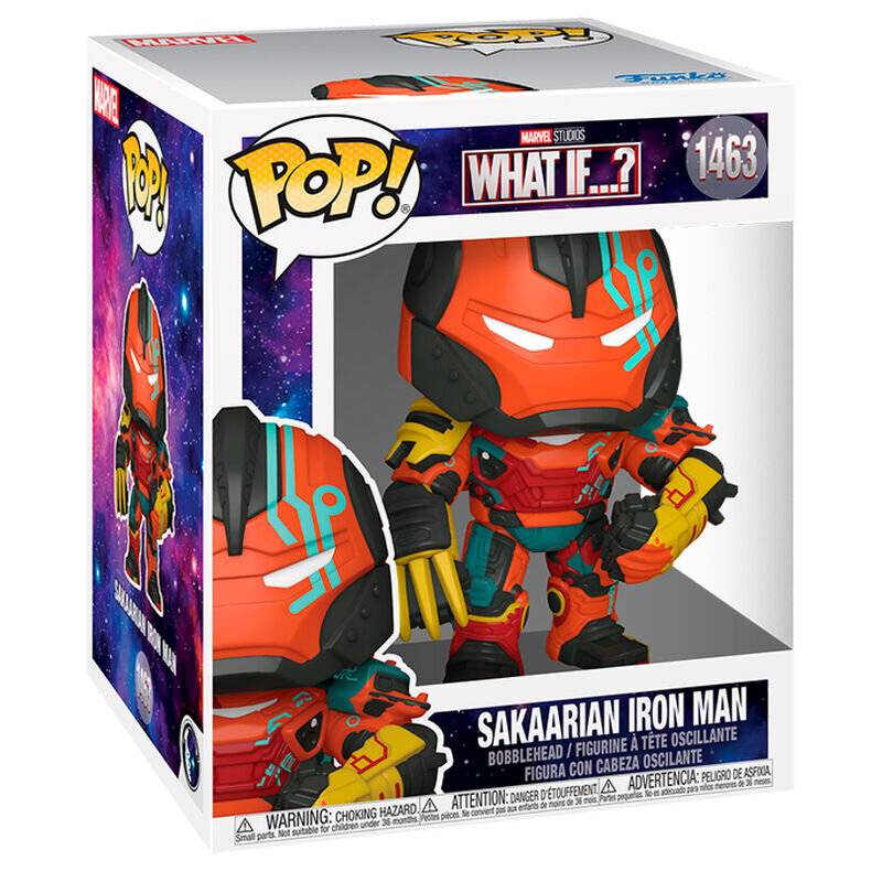 What If...? Oversized POP! Animation Vinyl Figur Sakaarian Iron Man 15 cm