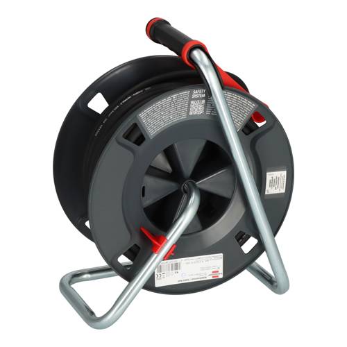 BRENNENSTUHL professionalLINE - Kabeltrommel 300 KU 2200 (3.300W | IP44 | 5x Schutzkontakt-Steckdosen | Länge 25,0m)