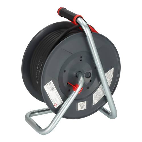 BRENNENSTUHL professionalLINE - Kabeltrommel 320 KU 4200 (3.300W | IP44 | 5x Schutzkontakt-Steckdosen | Länge 40,0m)