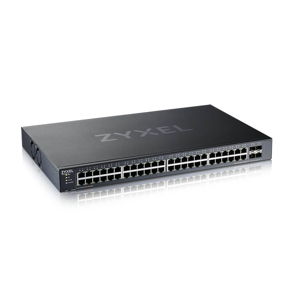 ZyXEL XGS1935 Series XGS1935-52 - Switch - verwaltet - L3 Lite - Smart - 48 x 10/100/1000 + 4 x 10 Gigabit SFP+ (Uplink)