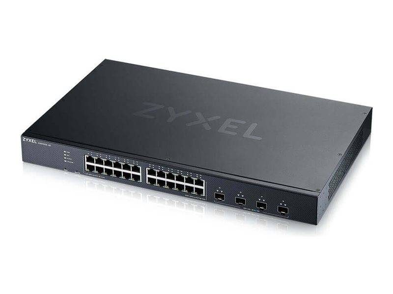 Zyxel XGS1935 Series XGS1935-28 - Switch - managed - L3 Lite - Smart - 24 x 10/100/1000 + 4 x 10 Gigabit SFP+ (Uplink)