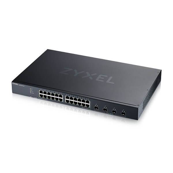 Zyxel XGS1935 Series XGS1935-28 - Switch - managed - L3 Lite - Smart - 24 x 10/100/1000 + 4 x 10 Gigabit SFP+ (Uplink)