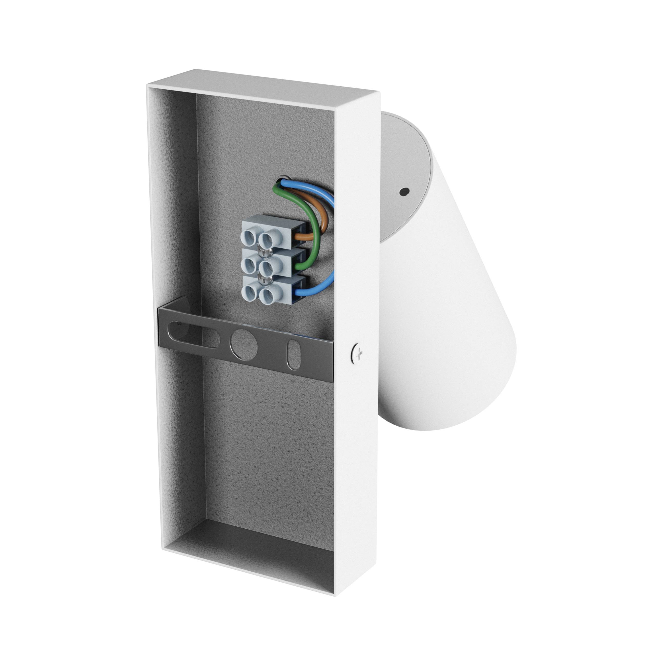 Spectrum LED Wandleuchte SQUALLA VARIOSA SWITCH GU10 mit Schalter IP20 rund weiß max. 10W