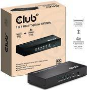 Club3D HDMI Splitter 1 Eingang -> 4 Ausgänge 4K120Hz UHD retail Multimedia-Technik