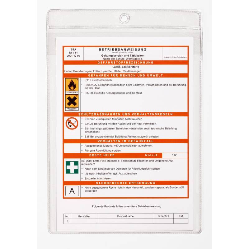 DURABLE Sichttasche A5 10 Stück transparent Multimedia-Technik Ordnen,Archivieren,Verstauen