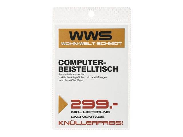 DURABLE Etiketten-Schutzhülle A6 100 Stück transparent Multimedia-Technik