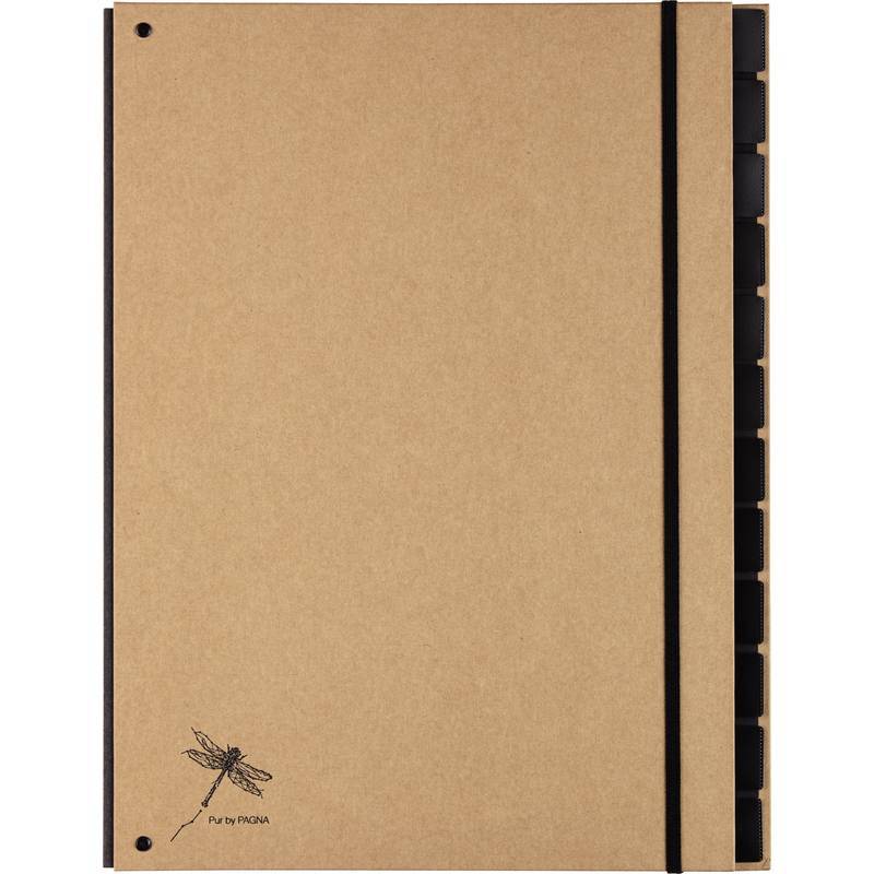 PAGNA Pultordner 12 Fächer Pur natur 1Stk Multimedia-Technik Ordnen,Archivieren,Verstauen