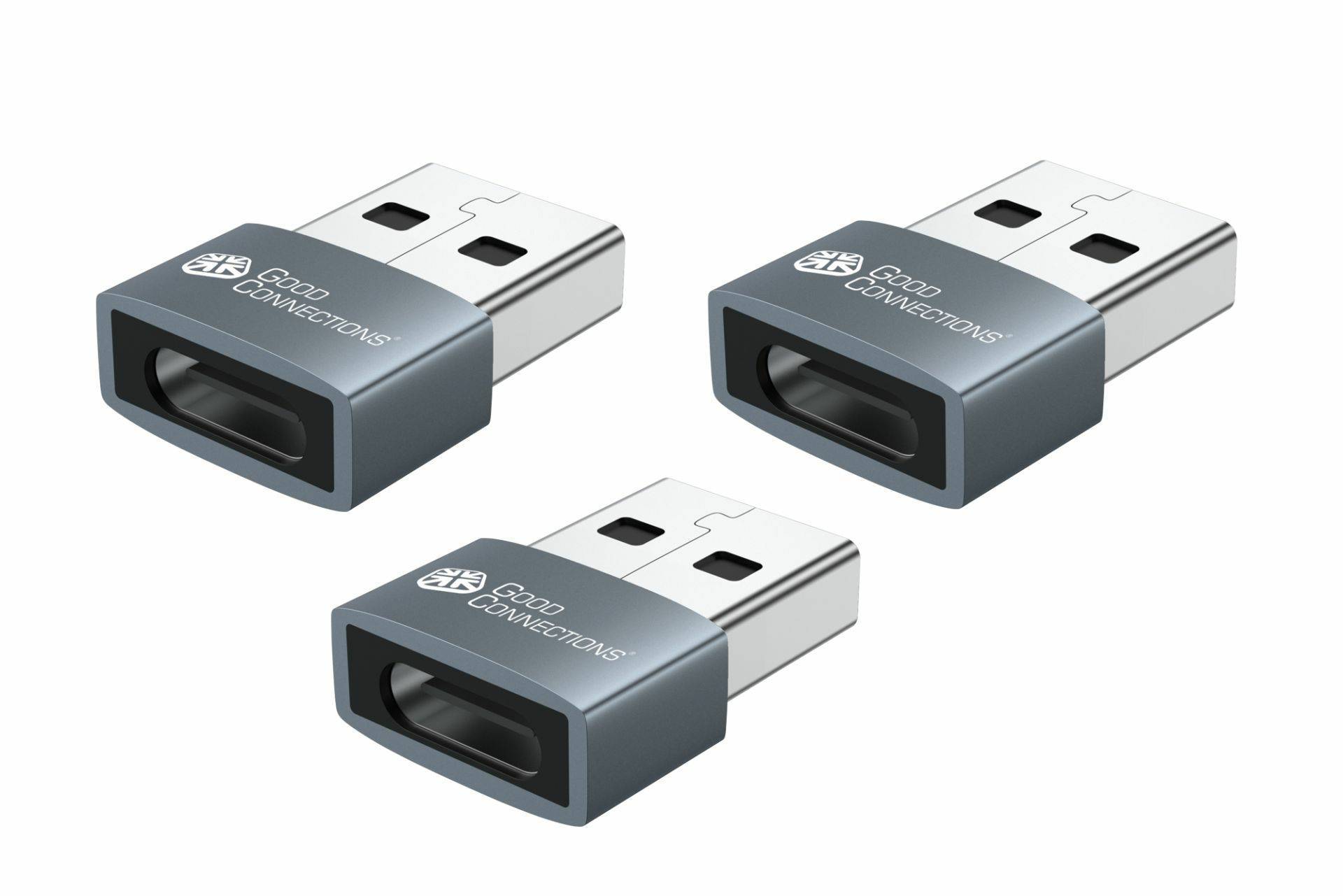 Good Connections USB2.0 Adapter A-St.-USB-C Bu. 3er Set / Konverter USB
