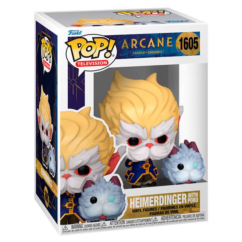 POP-Figur League Legends Arcane Heimerdinger mit Poro