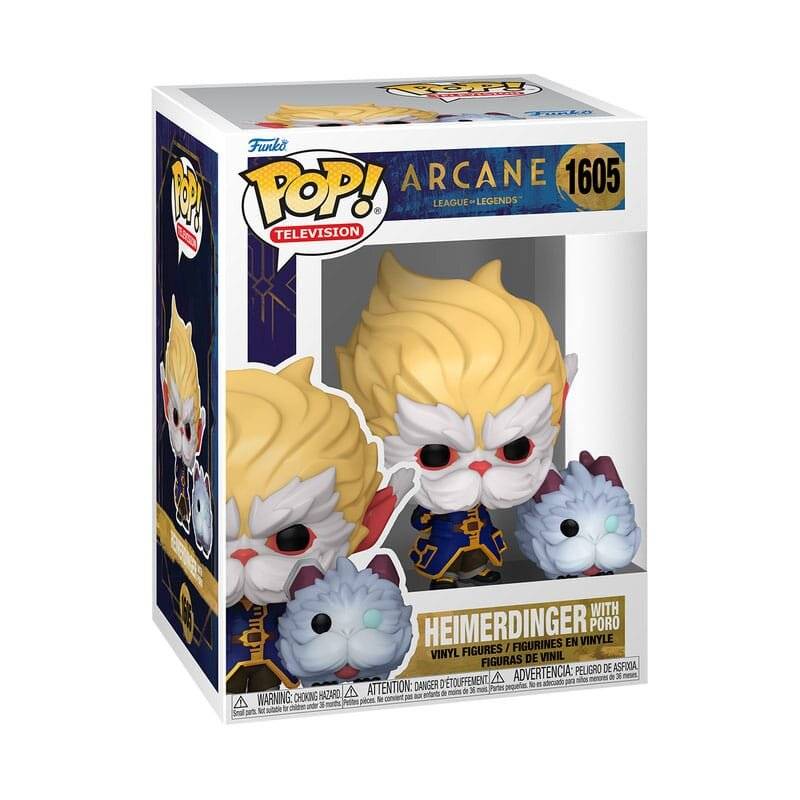 POP-Figur League Legends Arcane Heimerdinger mit Poro
