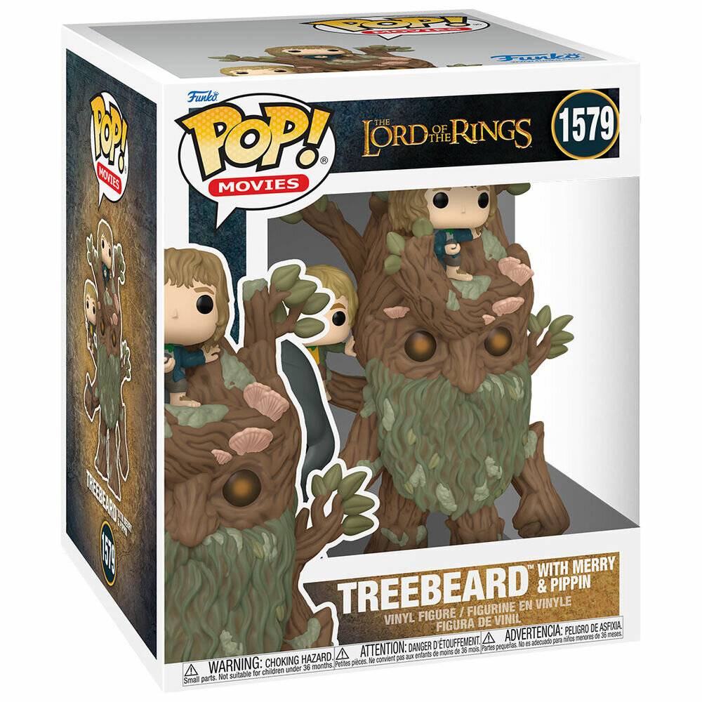 POP Figur Super Der Herr der Ringe Baumbart mit Merry & Pippin