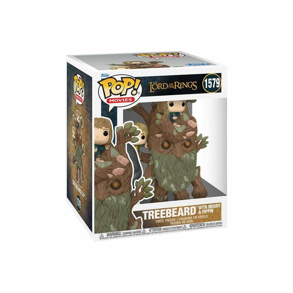 POP Figur Super Der Herr der Ringe Baumbart mit Merry & Pippin